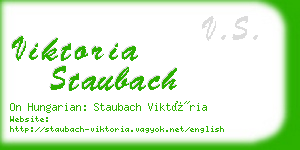 viktoria staubach business card